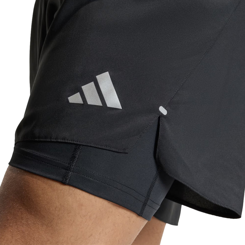 adidas Mens Black adi365 2-in-1 Short Side
