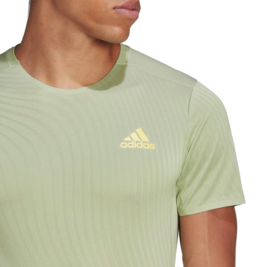 adidas Adizero Speed Men's Running Short Sleeve Tee - Magic Lime