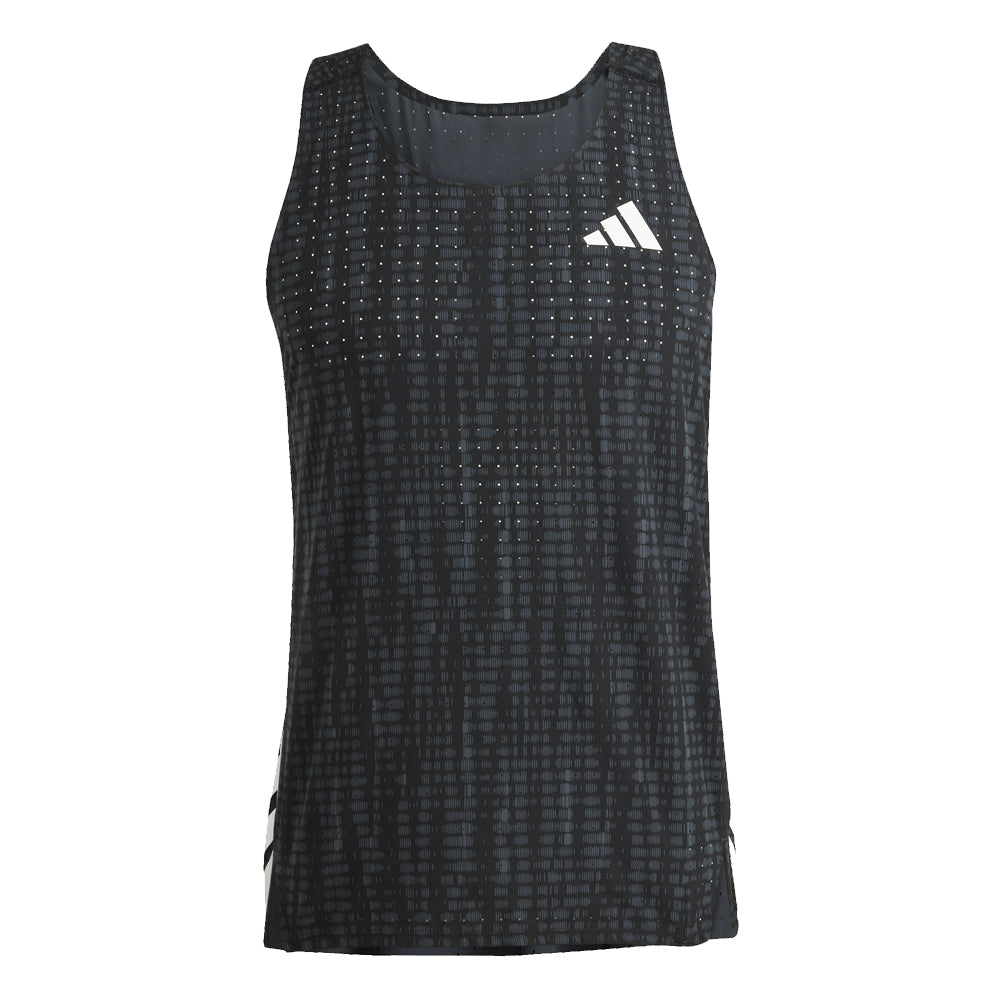 adidas Adizero Men's Running Tank - Carbon/Black