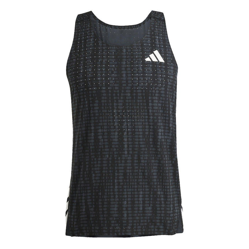 adidas Adizero Men's Running Tank - Carbon/Black