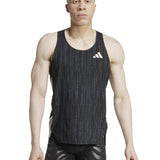 adidas Adizero Men's Running Tank - Carbon/Black