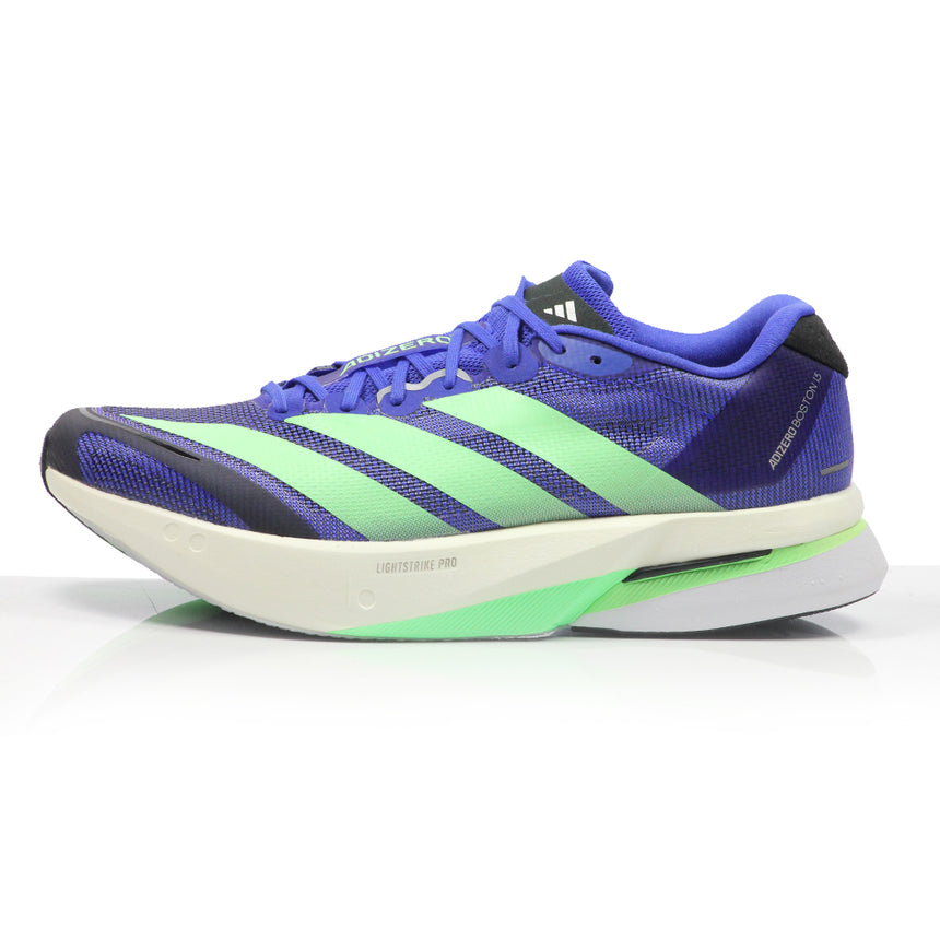 adidas Adizero Boston 13 Men's Running Shoe - Lucid Blue/Lime Burst/Core Black