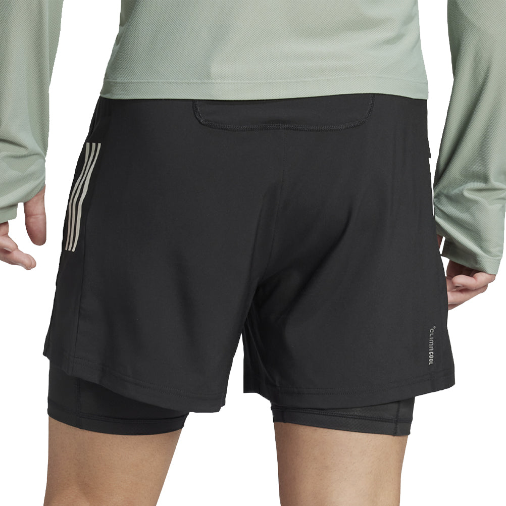 Adidas Own The Run 2in1 Men's Running Short - Black