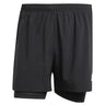 Adidas Own The Run 2in1 Men's Running Short - Black
