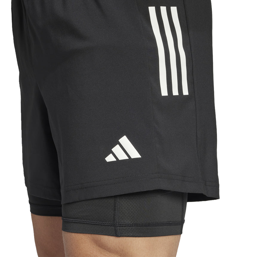 Adidas Own The Run 2in1 Men's Running Short - Black