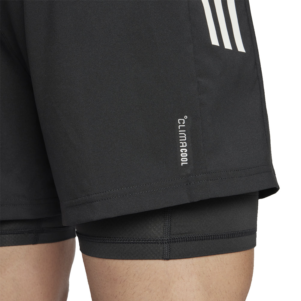 Adidas Own The Run 2in1 Men's Running Short - Black