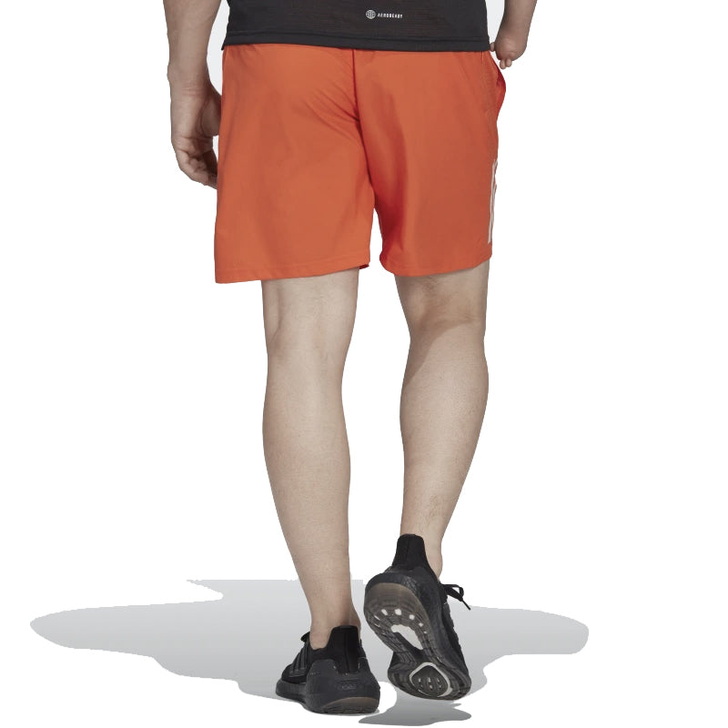 Adidas Own The Run 5 inch Men's Running Short - Semi Impact Orange/Reflective Silver