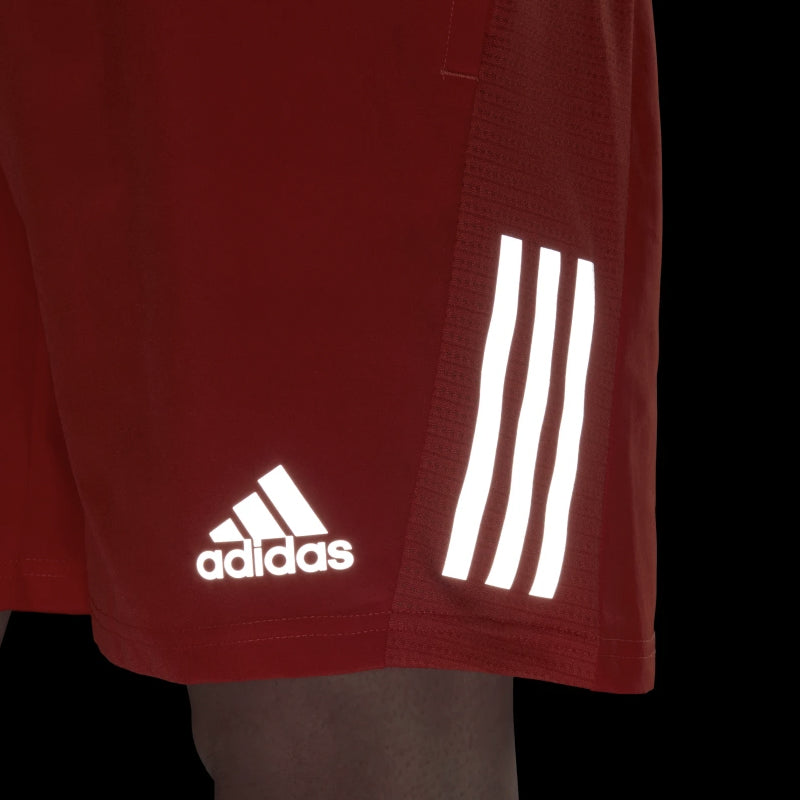 Adidas Own The Run 5 inch Men's Running Short - Semi Impact Orange/Reflective Silver