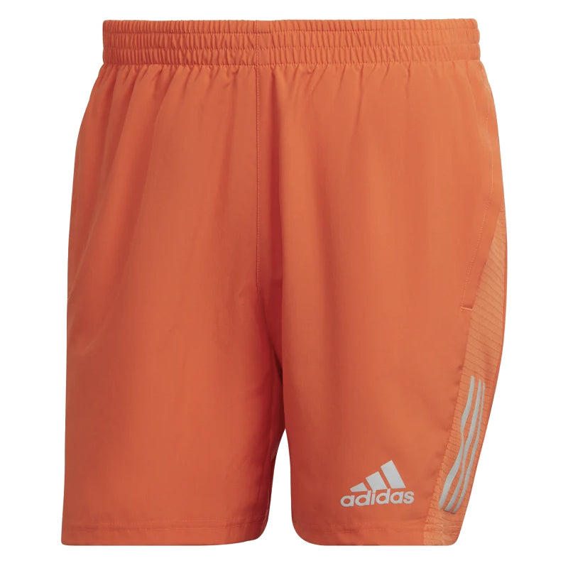 Adidas Own The Run 5 inch Men's Running Short - Semi Impact Orange/Reflective Silver