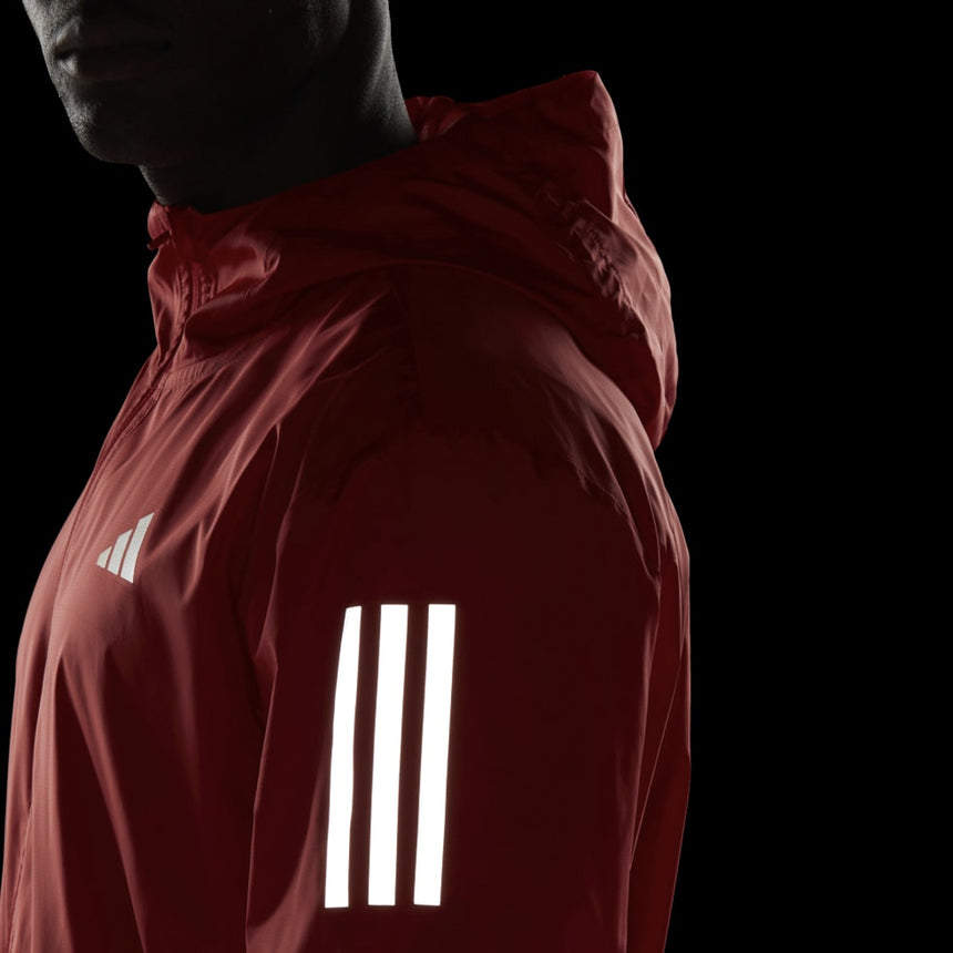 Adidas Own The Run Men's Running Jacket - Bright Red