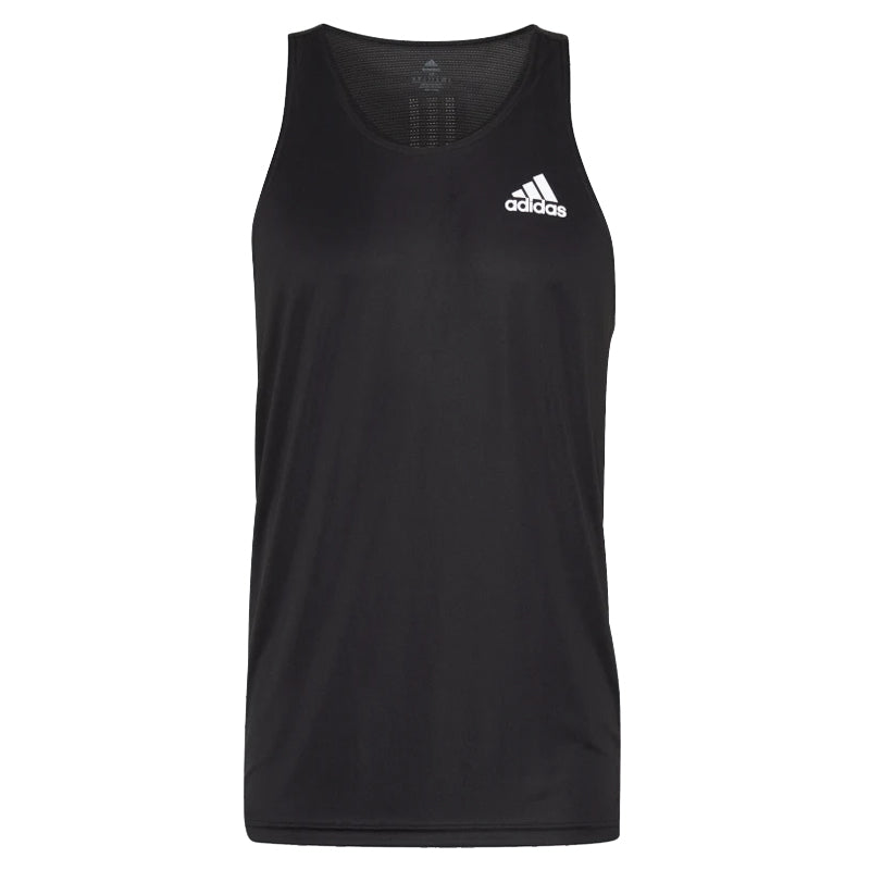 adidas Own the Run Men's Running Singlet - Black/Reflective Silver