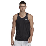 adidas Own the Run Men's Running Singlet - Black/Reflective Silver