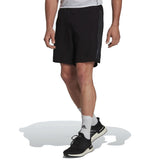 Adidas Run Icon Full Reflective 3-Stripes 5inch Men's Running Short - Black