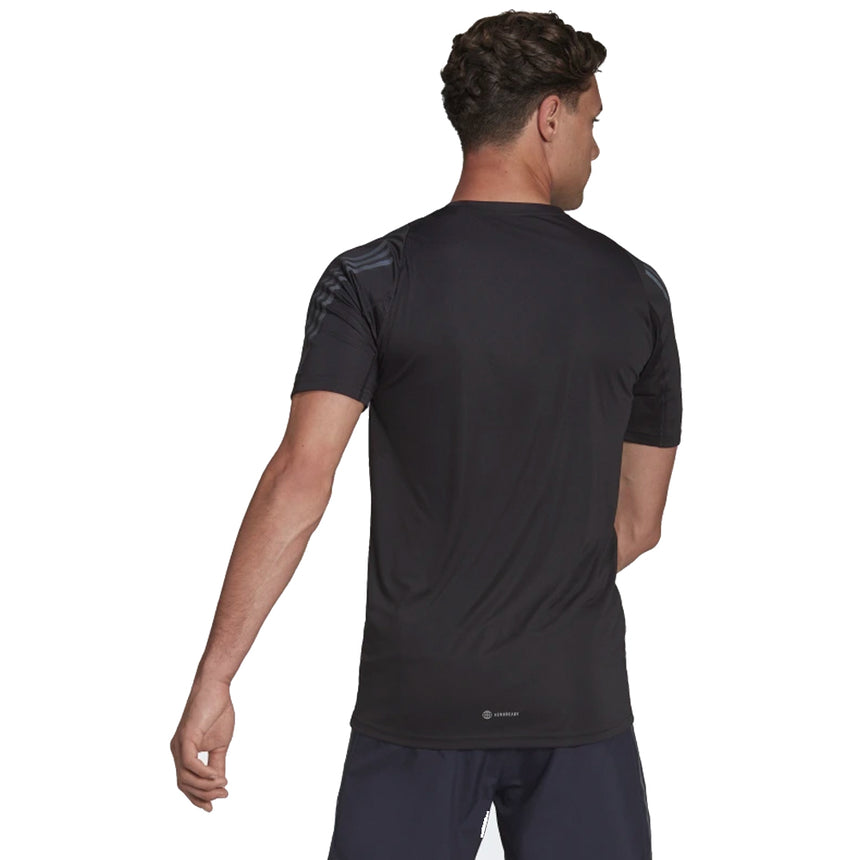 adidas Run Icon Short Sleeve Men's Running Tee - Black