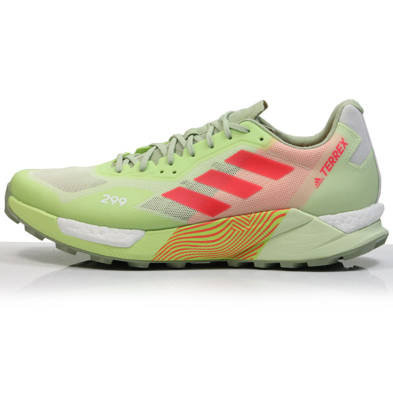 adidas Terrex Agravic Ultra Men's Trail Shoe - Almost Lime/Turbo/Cloud White