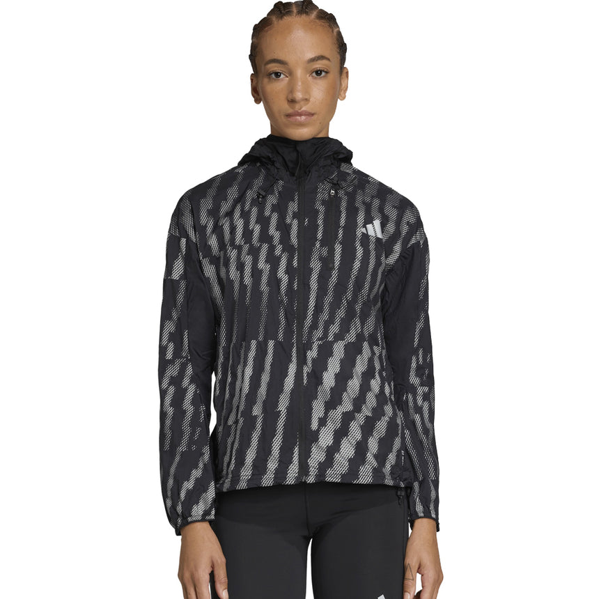 Adidas Adi365 Reflective Women's Running Jacket - Black/Reflective Silver