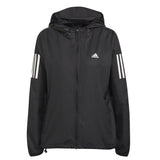 adidas Own The Run Women's Hooded Windbreaker - Black