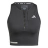 adidas Ultimate HEAT.RDY Women's Running Crop Top - Black/Black