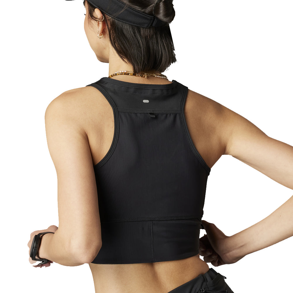 adidas Ultimate HEAT.RDY Women's Running Crop Top - Black/Black