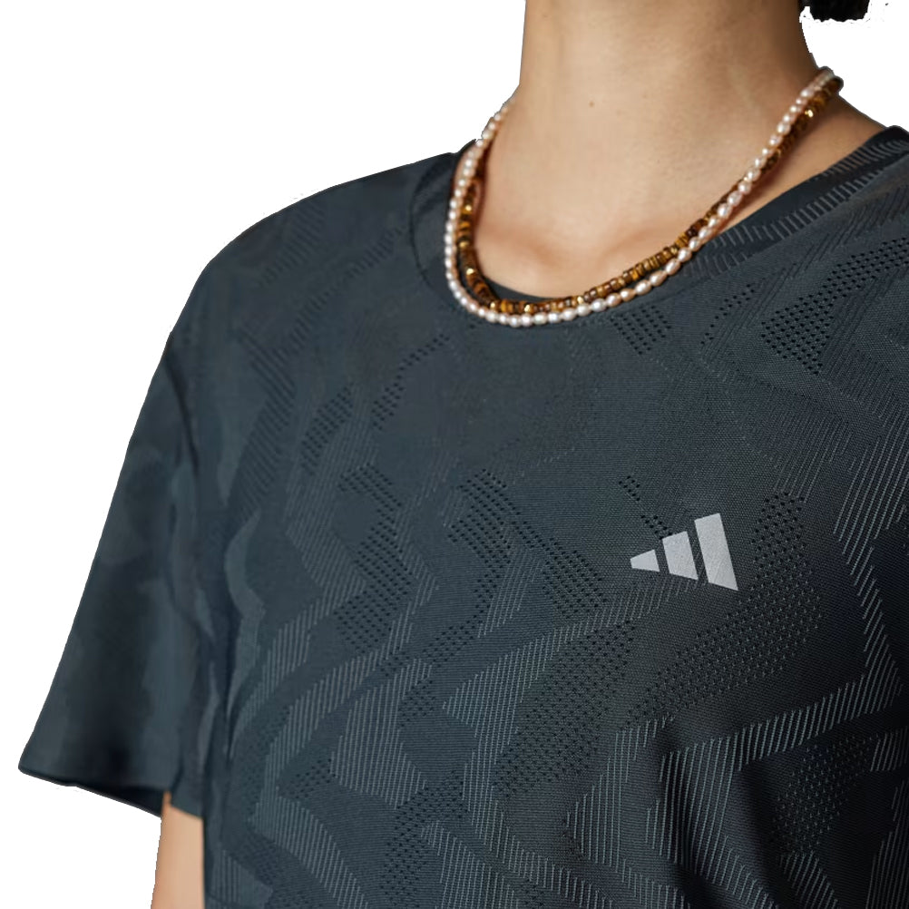Adidas Ultimate Airchill Engineered Women's Running T-Shirt- Black