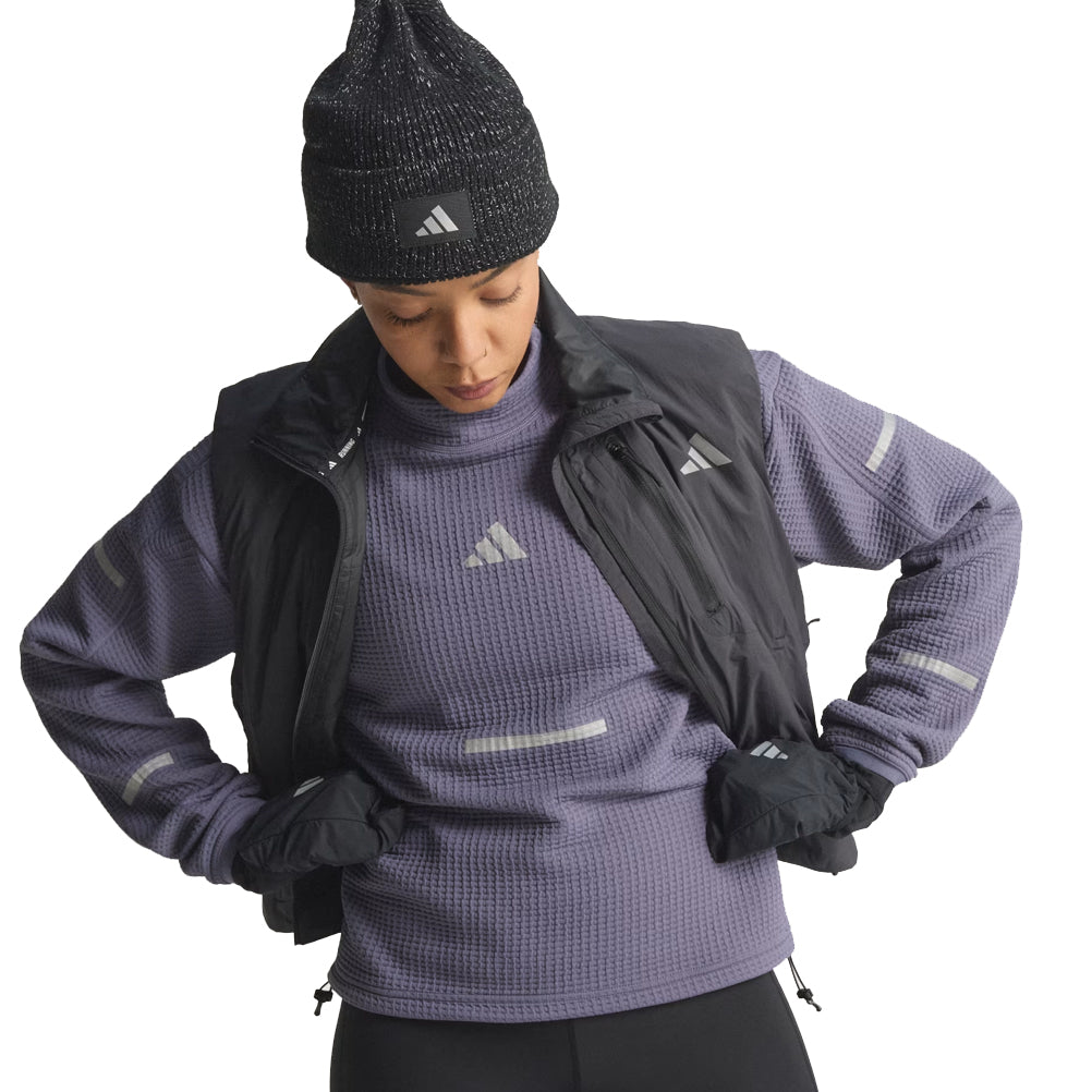 adidas Adi365 Climawarm+ Crewneck Long Sleeve Women's Running Top - Preloved Violet