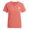 adidas Adizero Short Sleeve Women's Running Tee - Semi Lucid Red
