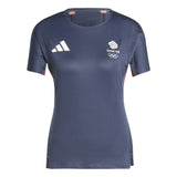 adidas Adizero Team GB Short Sleeve Women's Running Tee - Legend Ink