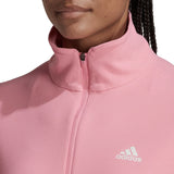 Adidas Own The Run Half Zip Long Sleeve Women's Running Top - Pink Bliss