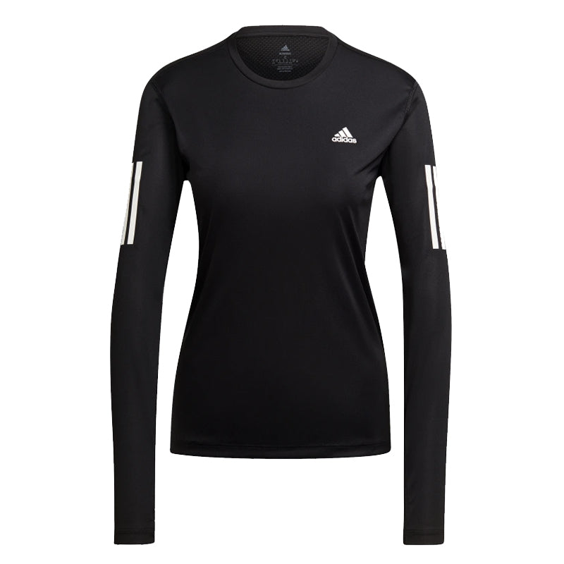 adidas Own The Run Long Sleeve Women's Running Tee Black – The
