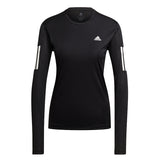 adidas Own The Run Long Sleeve Women's Running Tee - Black