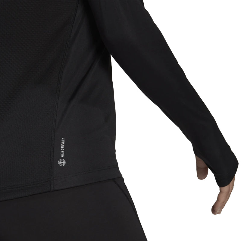 adidas Own The Run Long Sleeve Women's Running Tee - Black