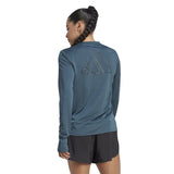 adidas Run Icon Long Sleeve Women's Running Tee - Arctic Night