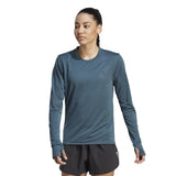adidas Run Icon Long Sleeve Women's Running Tee - Arctic Night