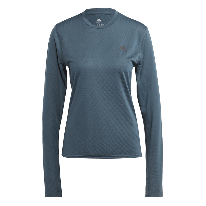 adidas Run Icon Long Sleeve Women's Running Tee - Arctic Night