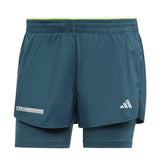 adidas Ultimate 2in1 Women's Running Short - Arctic Night/Lucid Lemon