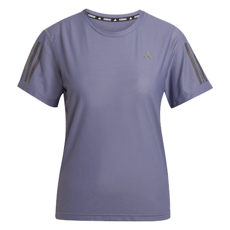 adidas Own The Run Short Sleeve Women's Running Tee - Preloved Violet