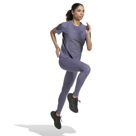 adidas Own The Run Short Sleeve Women's Running Tee - Preloved Violet