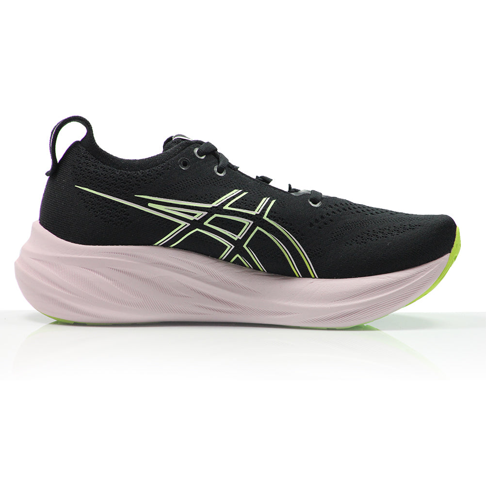 Asics Gel Nimbus 26 Women's Running Shoe - Black/Neon Lime
