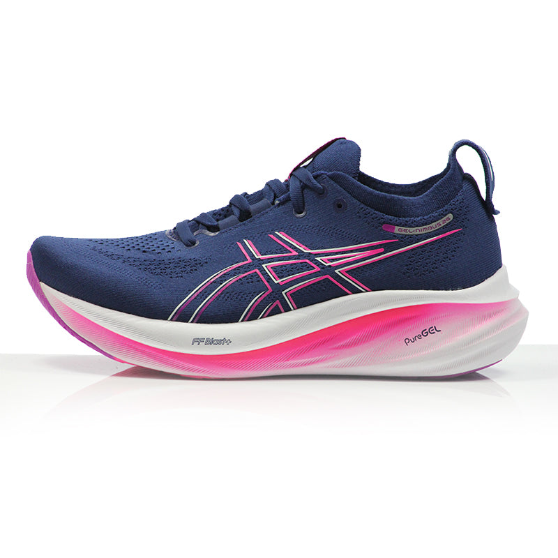 Asics Gel Nimbus 26 Women's Running Shoe - Blue Expanse/Bold Magenta