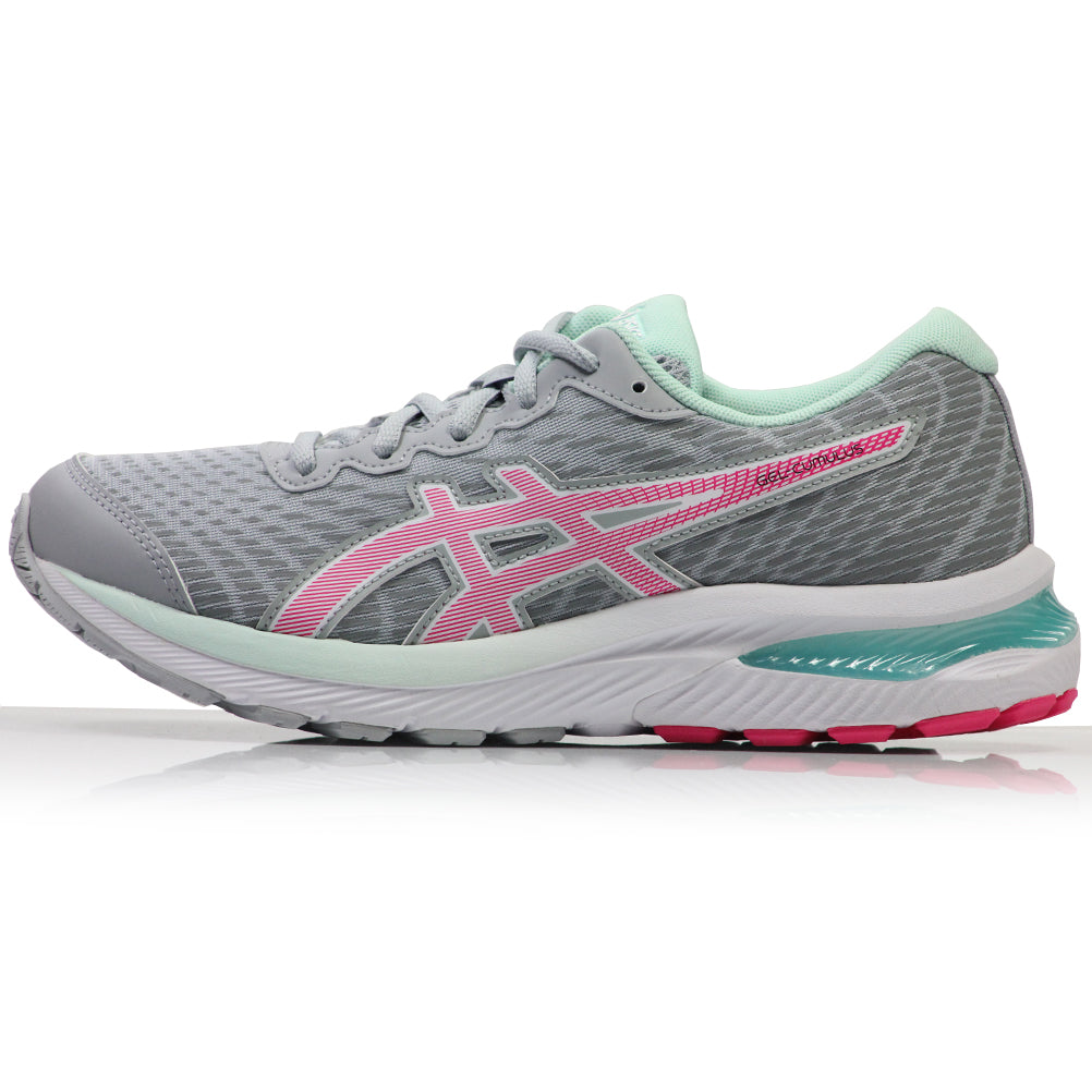 Asics Gel Cumulus 22 Junior Running Shoe Piedmont Grey/Pink Glo