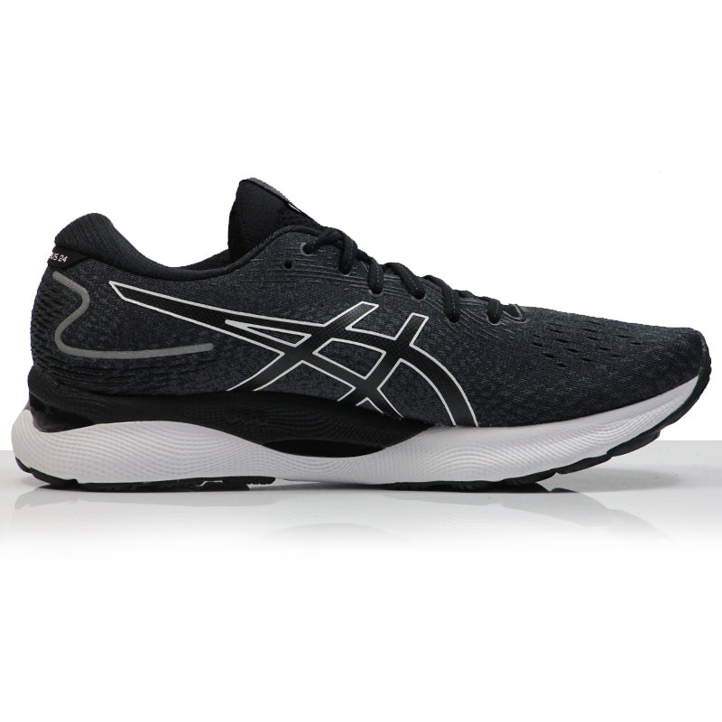 Asics Gel Nimbus 24 Men's Running Shoe - Black/White