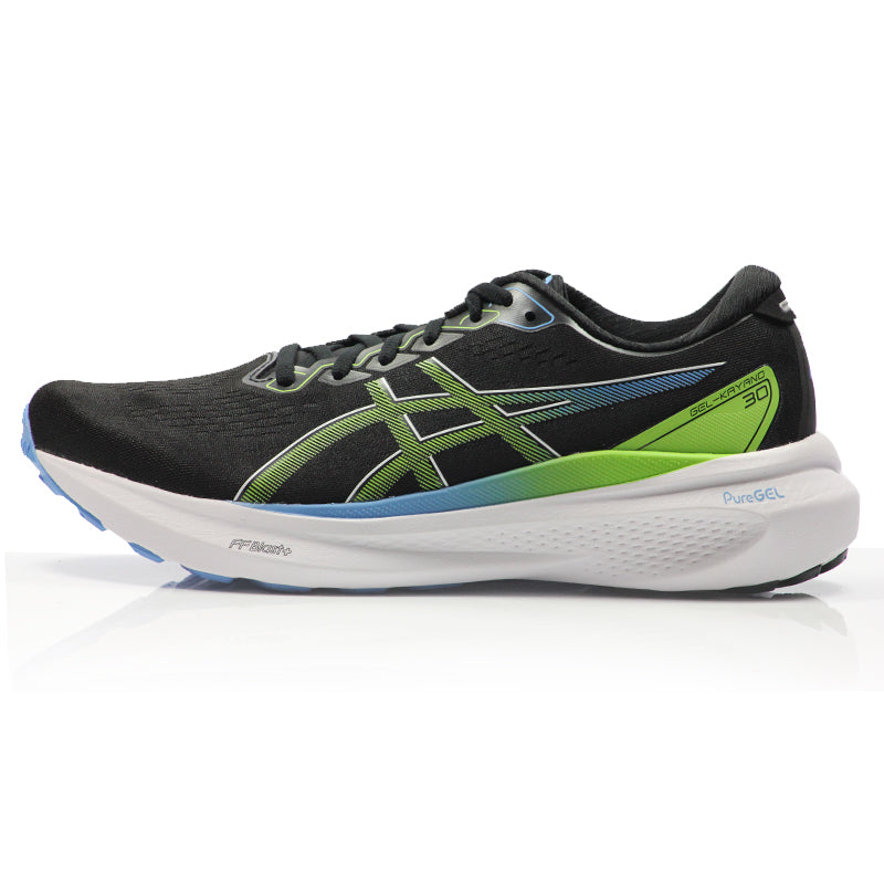 Asics Gel Kayano 30 Men's Running Shoe - Black/Electric Lime