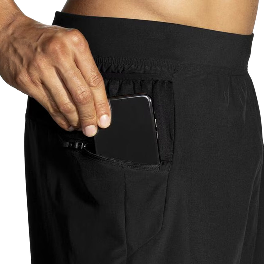 Brooks Sherpa 5inch 2in1 Men's Running Short - Black