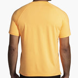 Brooks Atmosphere 2.0 Short Sleeve Men's Running Tee - Orange Pop/Tempo Print