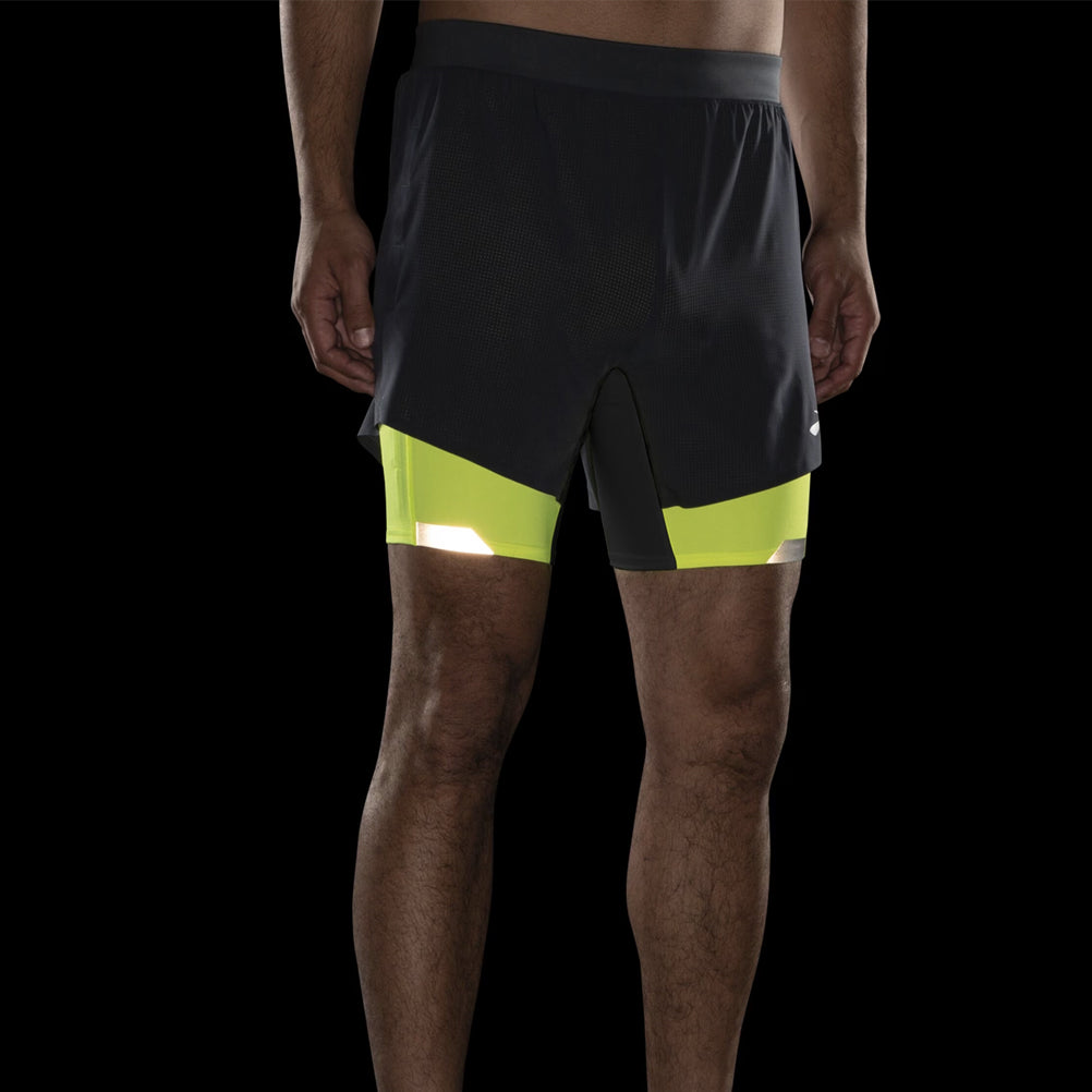 Brooks Run Visible 2in1 5inch Men's Running Short Asphalt