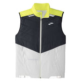 Brooks Run Visible Insulated Men's Running Vest - White/Asphalt/Nightlife