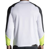 Brooks Run Visible Long Sleeve Men's Running Tee - White/Asphalt/Nightlife