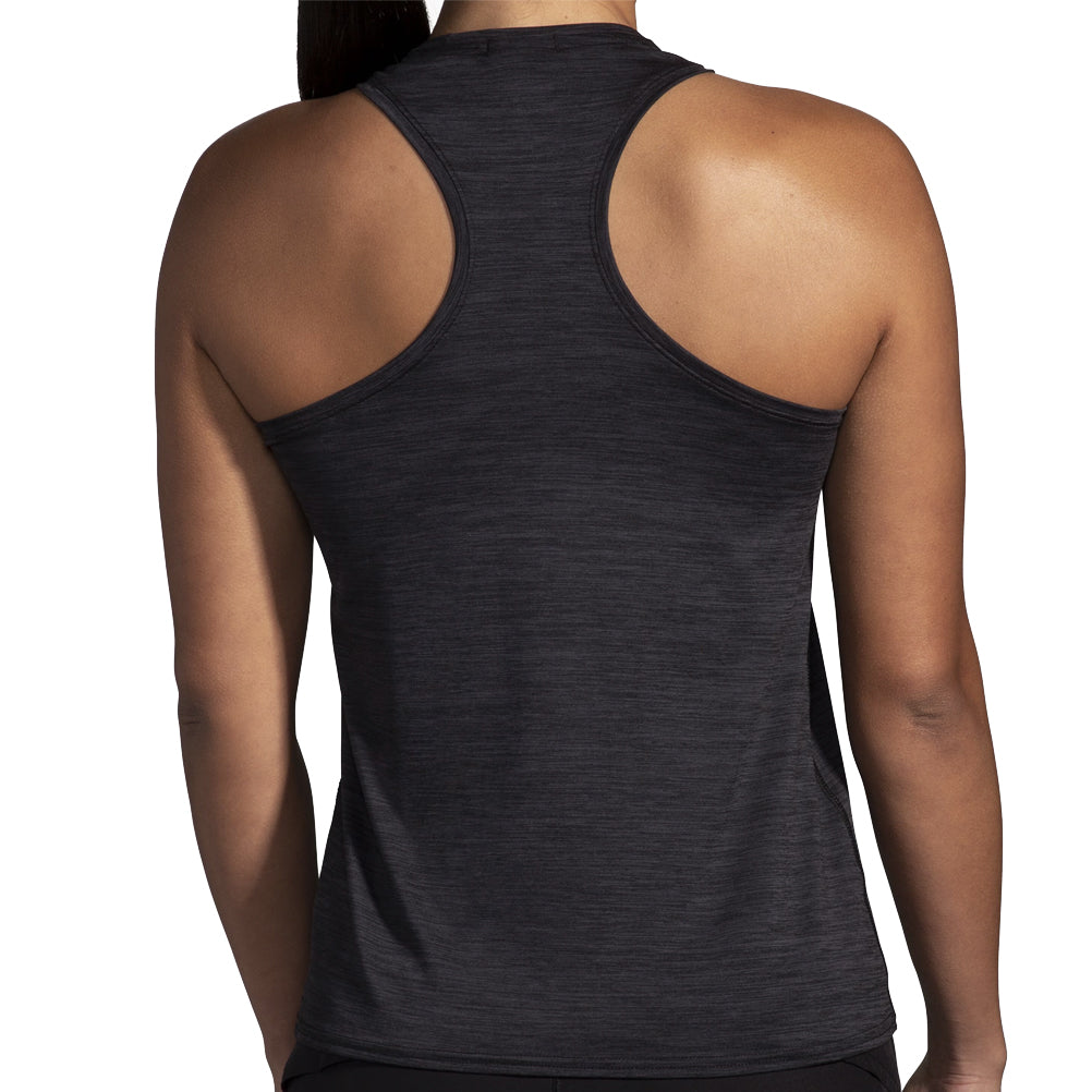 Brooks Luxe Women's Running Tank - Htr Deep Black