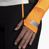Brooks Run Visible 2.0 Half Zip Women's Running Top - Ecru/Fluoro Flash/Black