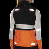 Brooks Run Visible 2.0 Insulated Women's Running Vest - Ecru/Fluoro Flash/Black